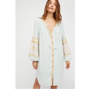 Free People In The Clear Embroidered Maxi